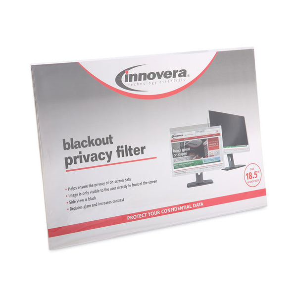 Innovera® Blackout Privacy Filter for 18.5" Widescreen Flat Panel Monitor, 16:9 Aspect Ratio (IVRBLF185W)