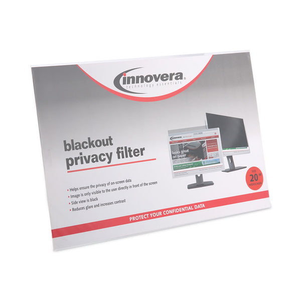 Innovera® Blackout Privacy Monitor Filter for 20.1" Widescreen Flat Panel Monitor, 16:10 Aspect Ratio (IVRBLF201W)