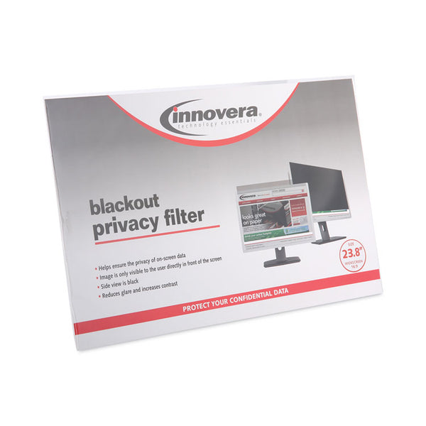 Innovera® Blackout Privacy Monitor Filter for 23.8" Widescreen Flat Panel Monitor, 16:9 Aspect Ratio (IVRBLF238W)