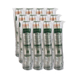 Dart® Bare Eco-Forward RPET Cold Cups 20 oz, Leaf Design, Clear, 50/Pack, 12 Packs/Carton (DCCRTP20BARE)