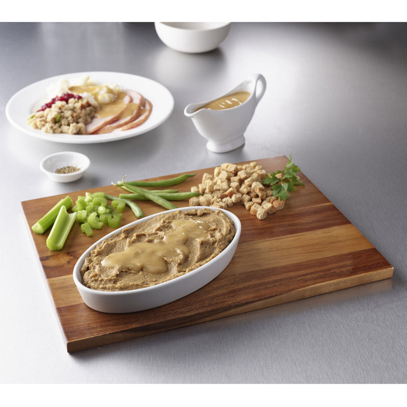Thick & Easy® Purees Thickened Food 7 oz. Tray Turkey with Stuffing / Green Beans Flavor Puree IDDSI Level 2 Mildly Thick (797225_CS) 7/CS