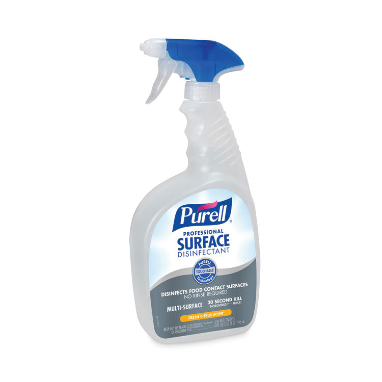 PURELL® Professional Surface Disinfectant, Fresh Citrus, 32 oz Spray Bottle, 6/Carton (GOJ334206)