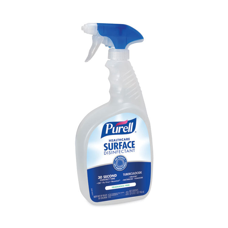 PURELL® Healthcare Surface Disinfectant, Fragrance Free, 32 oz Spray Bottle, 6/Carton (GOJ334006CT) Case of 6