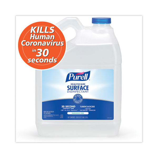 PURELL® Healthcare Surface Disinfectant, Fragrance Free, 128 oz Bottle, 4/Carton (GOJ434004) Case of 4