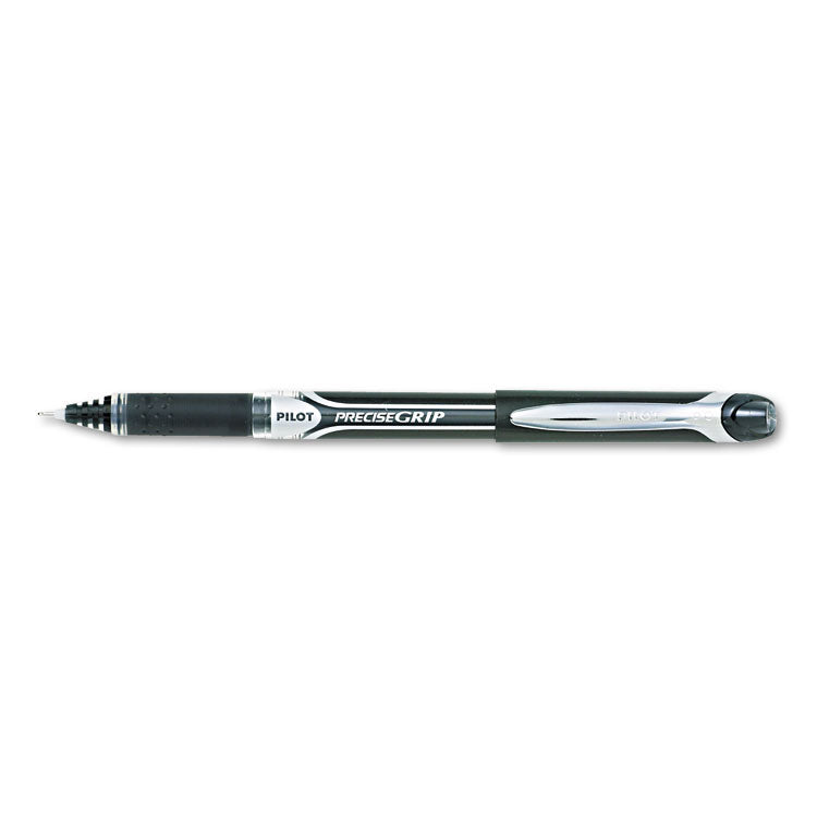 Pilot® Precise Grip Roller Ball Pen, Stick, Bold 1 mm, Black Ink, Black Barrel, Dozen (PIL28901)