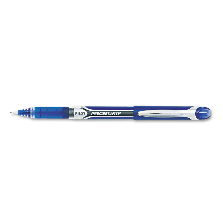 Pilot® Precise Grip Roller Ball Pen, Stick, Bold 1 mm, Blue Ink, Blue Barrel, Dozen (PIL28902)