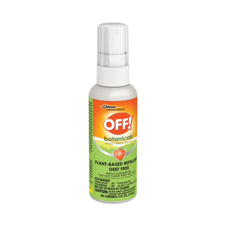 OFF!® Botanicals Insect Repellent, 4 oz Bottle, 8/Carton (SJN694971) Case of 8