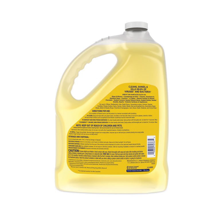Windex® Multi-Surface Disinfectant Cleaner, Citrus, 1 gal Bottle (SJN682265EA)