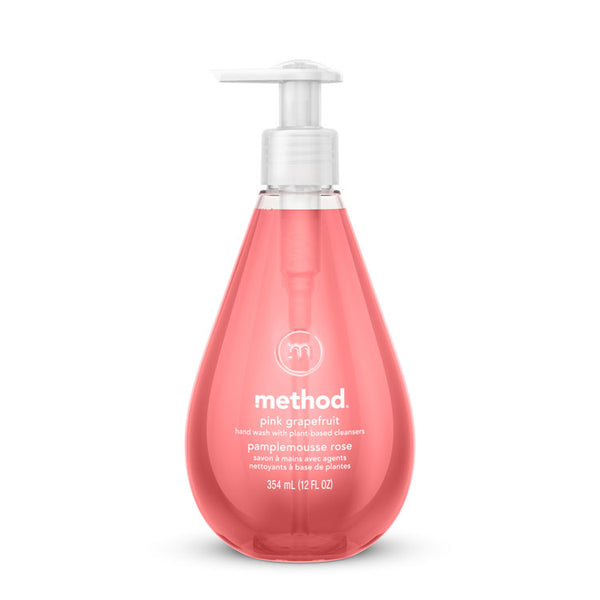 Method® Gel Hand Wash, Pink Grapefruit, 12 oz Pump Bottle (MTH00039)