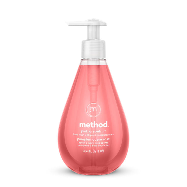 Method® Gel Hand Wash, Pink Grapefruit, 12 oz Pump Bottle (MTH00039)