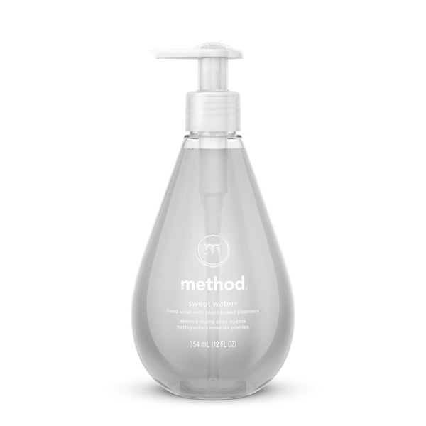 Method® Gel Hand Wash, Sweet Water, 12 oz Pump Bottle, 6/Carton (MTH00034CT) Case of 6