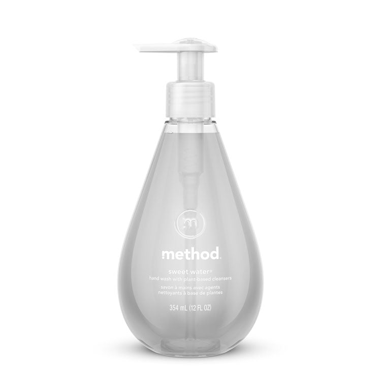 Method® Gel Hand Wash, Sweet Water, 12 oz Pump Bottle, 6/Carton (MTH00034CT) Case of 6