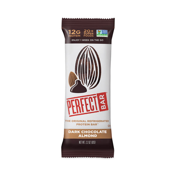 Perfect Bar® Refrigerated Protein Bar, Dark Chocolate Almond, 2.2 oz Bar, 16/Carton, Ships in 1-3 Business Days (GRR30700246)