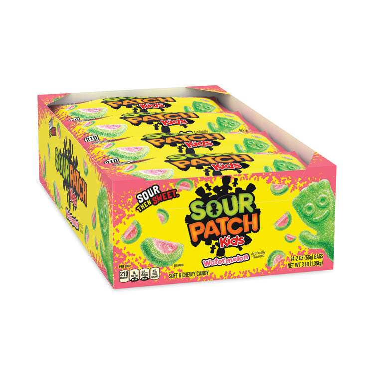 Sour Patch Kids® Chewy Candy, Watermelon, 2 oz Bags, 24/Carton, Ships in 1-3 Business Days (GRR30400004) Each