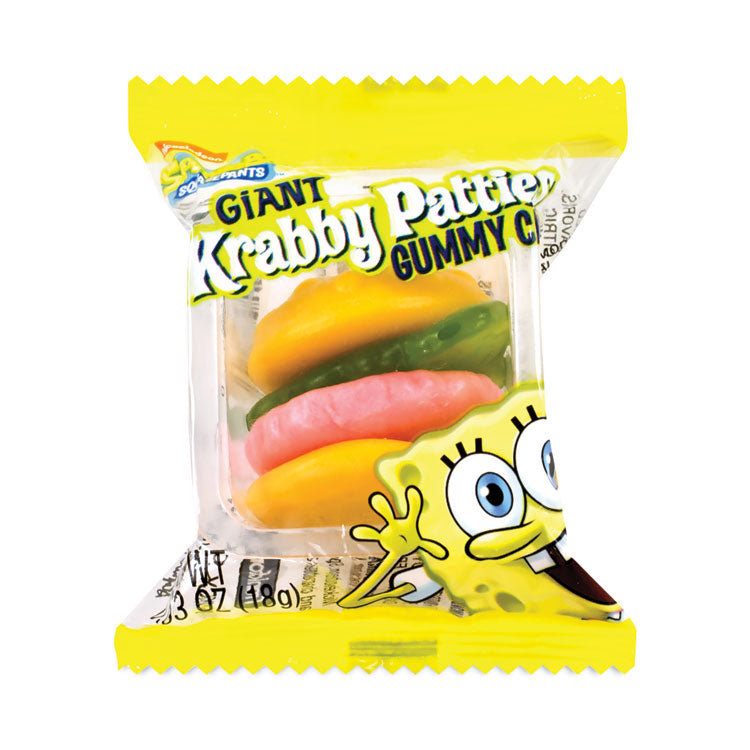 Nickelodeon™ SpongeBob Squarepants Giant Krabby Patties Gummy Candy, 0.63 oz Pack, 36/Carton, Ships in 1-3 Business Days (GRR2500006) Each