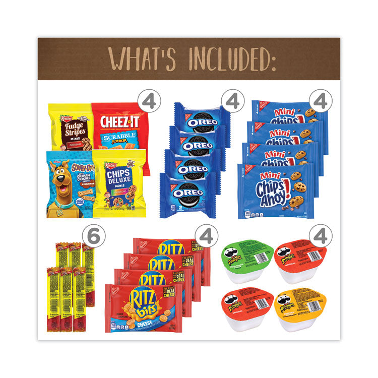 Snack Box Pros Quarantine Snack Box, 42 Assorted Snacks/Box, 5 lb Box, Ships in 1-3 Business Days (GRR70000085)