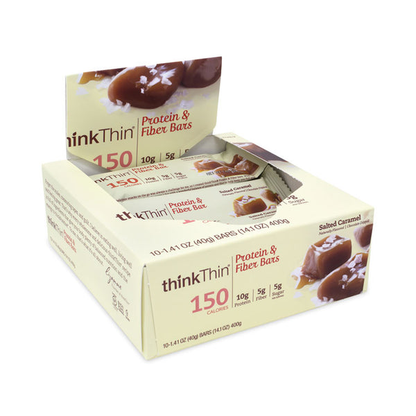 thinkThin® High Protein Bars, Salted Caramel, 1.41 oz Bar, 10 Bars/Carton, Ships in 1-3 Business Days (GRR30700112)