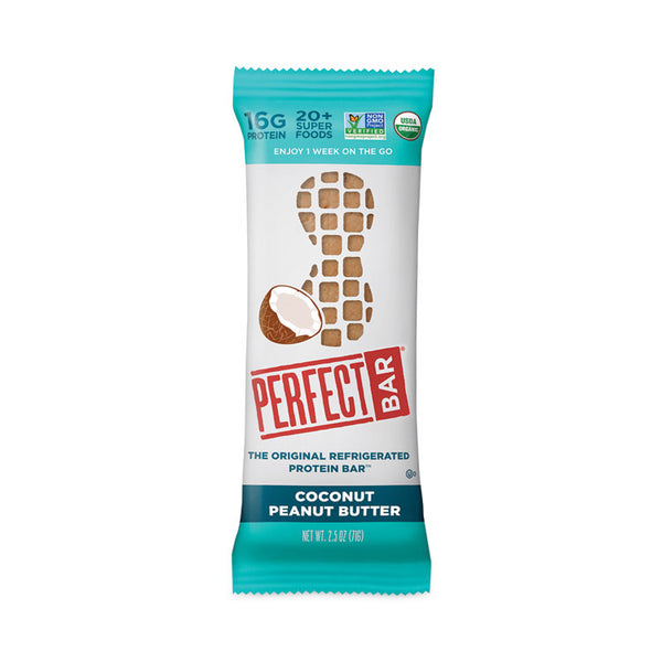 Perfect Bar® Refrigerated Protein Bar, Coconut Peanut Butter, 2.5 oz Bar, 16/Carton, Ships in 1-3 Business Days (GRR30700272)