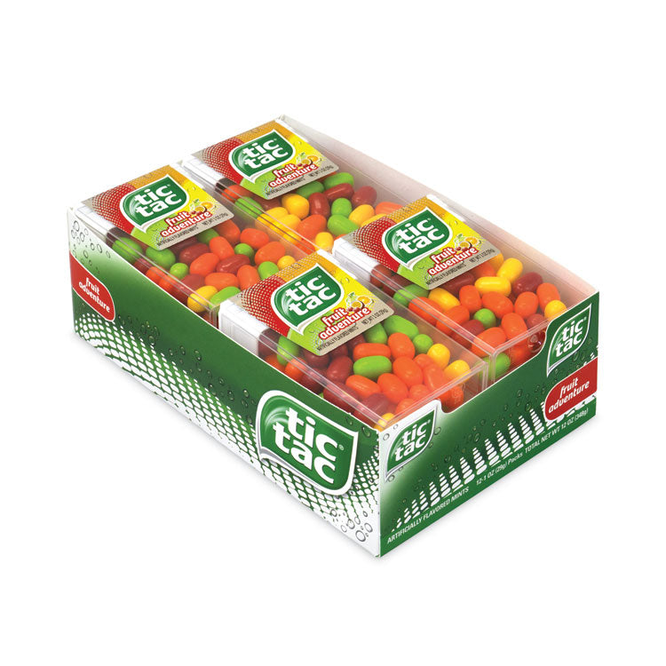 Tic Tac® Fruit Adventure Mints, 1 oz Flip-Top Dispenser, 12/Carton, Ships in 1-3 Business Days (GRR24100014) Each