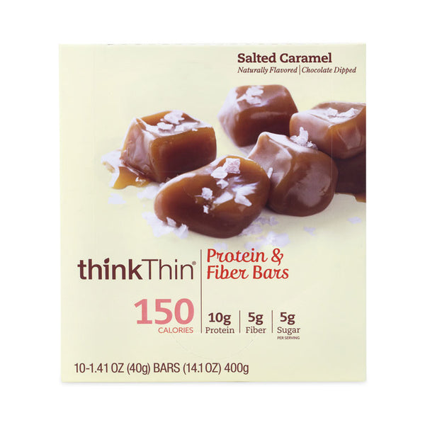 thinkThin® High Protein Bars, Salted Caramel, 1.41 oz Bar, 10 Bars/Carton, Ships in 1-3 Business Days (GRR30700112)