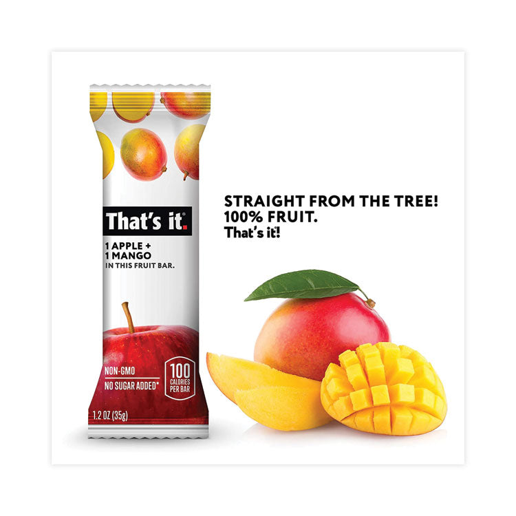 That’s it.® Nutrition Bar, Gluten Free Apple and Mango Fruit, 1.2 oz Bar, 12/Carton, Ships in 1-3 Business Days (GRR30700257)