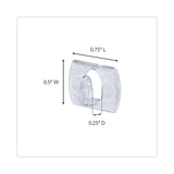 Command™ Clear Hooks and Strips, Decorating Clips, Plastic, 0.1 lb Capacity, 20 Clips and 24 Strips/Pack (MMM17026CLRES) Pack of 20
