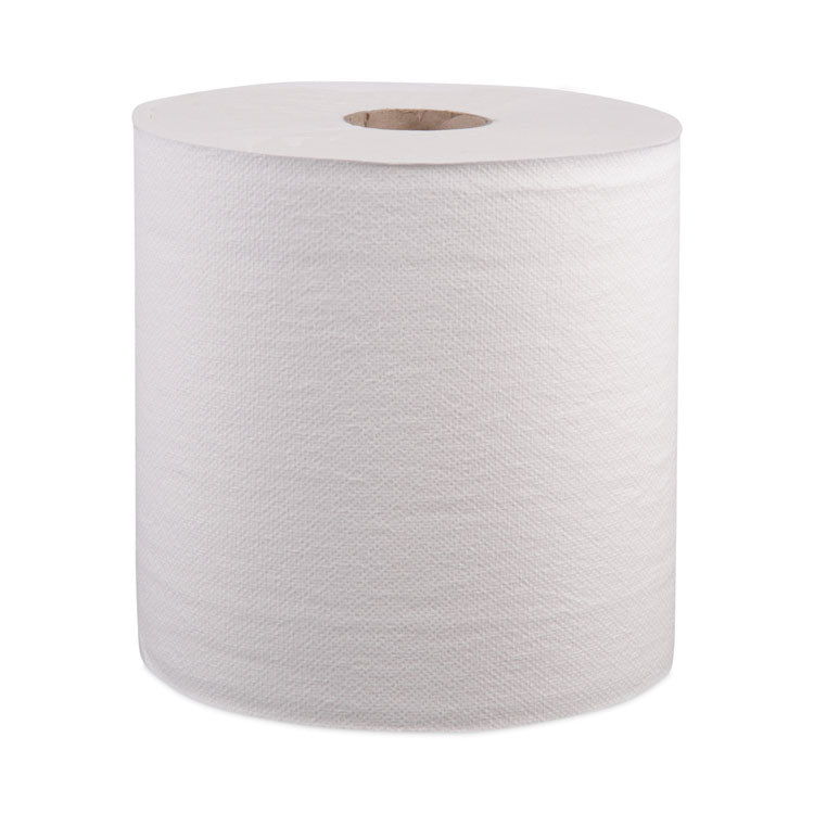 Windsoft® Hardwound Roll Towels, 1-Ply, 8" x 800 ft, White, 6 Rolls/Carton (WIN12906B)