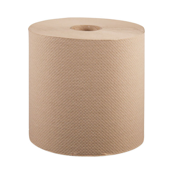 Windsoft® Hardwound Roll Towels, 1-Ply, 8" x 800 ft, Natural, 6 Rolls/Carton (WIN12806)