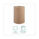 Windsoft® Hardwound Roll Towels, 1-Ply, 8" x 350 ft, Natural, 12 Rolls/Carton (WIN108)