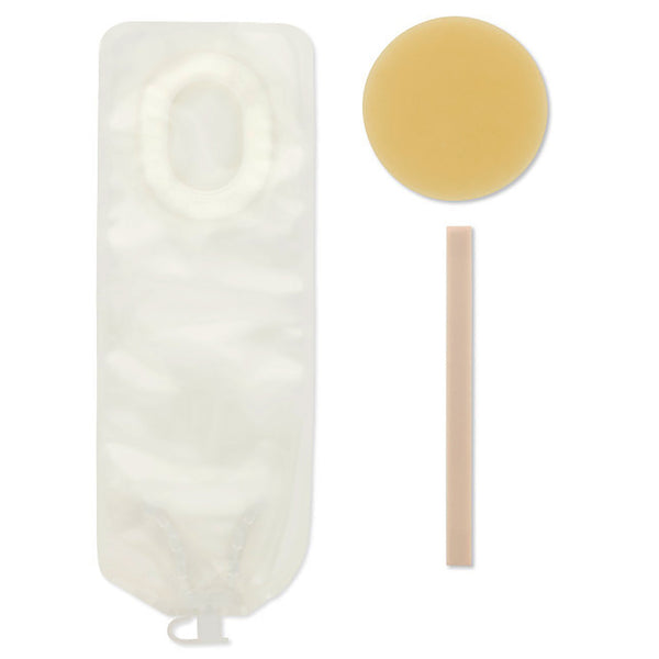 Pouchkins™ Newborn Ostomy Pouch One-Piece System 6 Inch Length Flat, Trim To Fit 7/8 to 1-3/8 Inch Stoma Drainable (341446_BX) 15/BX