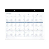 AT-A-GLANCE® Academic Large Print Desk Pad, 21.75 x 17, White/Blue Sheets, 12 Month (July to June): 2024 to 2025 (AAGSKLPAY32)