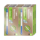 BIC® ReVolution Clic Stic Ballpoint Pen, Retractable, Medium 1 mm, Blue Ink, Translucent Frost/Blue Barrel, 48/Pack (BICCSEM48BE)