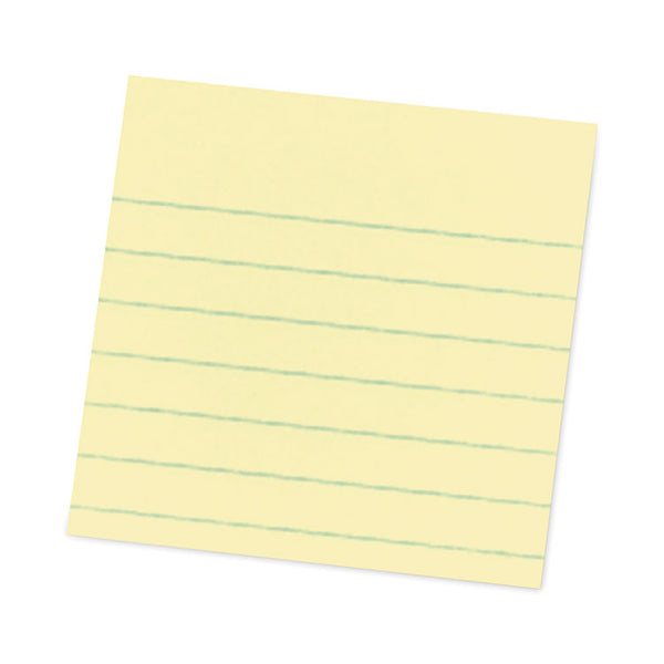 Post-it® Pop-up Notes Super Sticky Pop-up Notes Refill, Note Ruled, 4" x 4", Canary Yellow, 90 Sheets/Pad, 5 Pads/Pack (MMMR440YWSS)