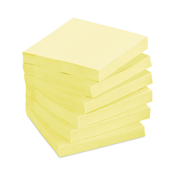 Post-it® Notes Original Pads in Canary Yellow, 3" x 3", 100 Sheets/Pad, 12 Pads/Pack (MMM654YW)