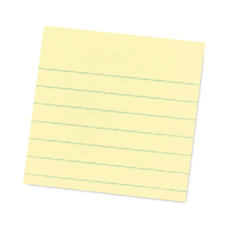 Post-it® Notes Super Sticky Pads in Canary Yellow, Note Ruled, 4" x 4", 90 Sheets/Pad, 4 Pads/Pack (MMM70005166353)