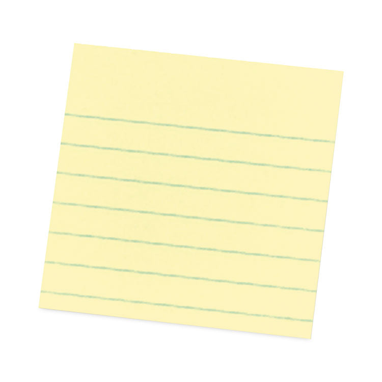 Post-it® Notes Super Sticky Pads in Canary Yellow, Cabinet Pack, Note Ruled, 4" x 4", 90 Sheets/Pad, 12 Pads/Pack (MMM67512SSCP) Pack of 12