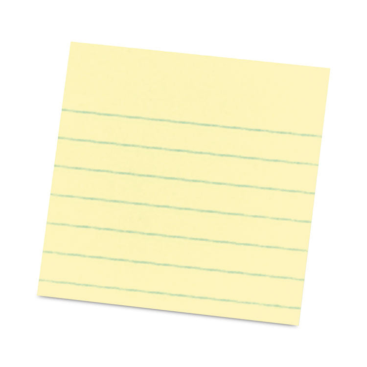 Post-it® Pop-up Notes Original Canary Yellow Pop-up Refill, Note Ruled, 3" x 3", Canary Yellow, 100 Sheets/Pad, 6 Pads/Pack (MMMR335YW) Pack of 6