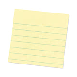 Post-it® Notes Super Sticky Pads in Canary Yellow, Note Ruled, 4" x 4", 90 Sheets/Pad, 6 Pads/Pack (MMM6756SSCY) Pack of 6