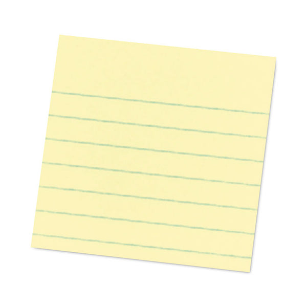 Post-it® Notes Super Sticky Pads in Canary Yellow, Note Ruled, 4" x 4", 90 Sheets/Pad, 6 Pads/Pack (MMM6756SSCY) Pack of 6