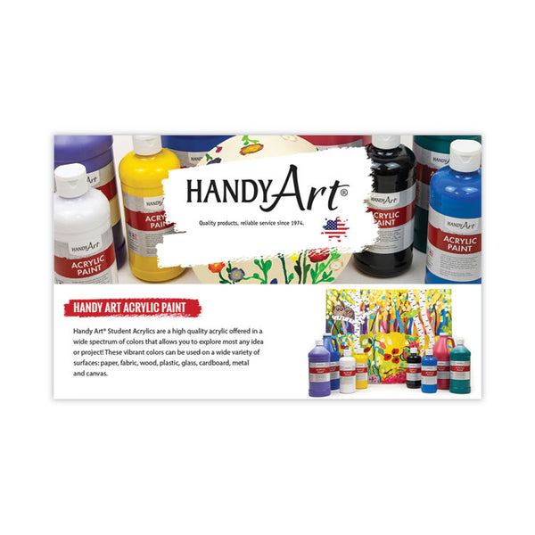Handy Art® Acrylic Paint, Brown, 64 oz Bottle (HAN102085) Each