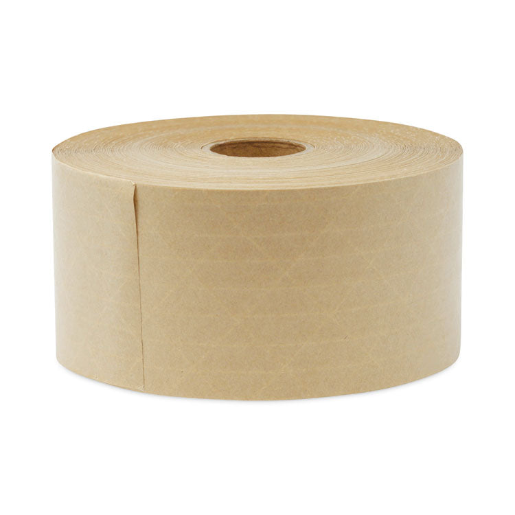 General Supply Glass-Fiber Reinforced Gummed Kraft Sealing Tape, 3" Core, 3" x 375 ft, Brown, 8/Carton (UNV7300) Carton of 8 Rolls