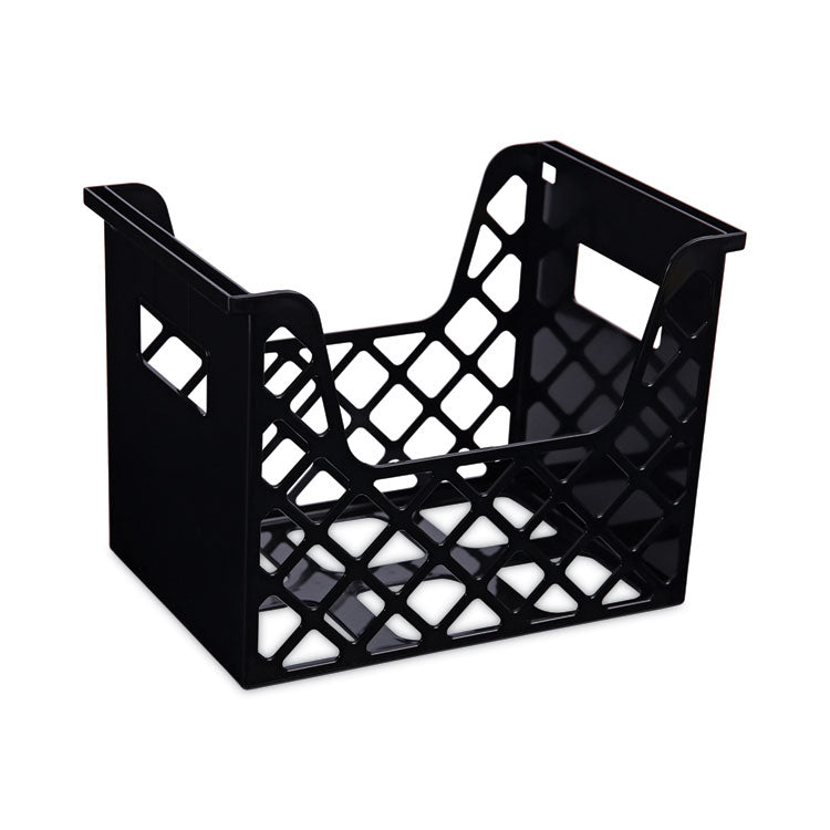 Universal® Recycled Extra Capacity Desktop File Holder, Letter Size, 8.5" Long, Black (UNV08123) Each