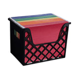 Universal® Recycled Extra Capacity Desktop File Holder, Letter Size, 8.5" Long, Black (UNV08123) Each