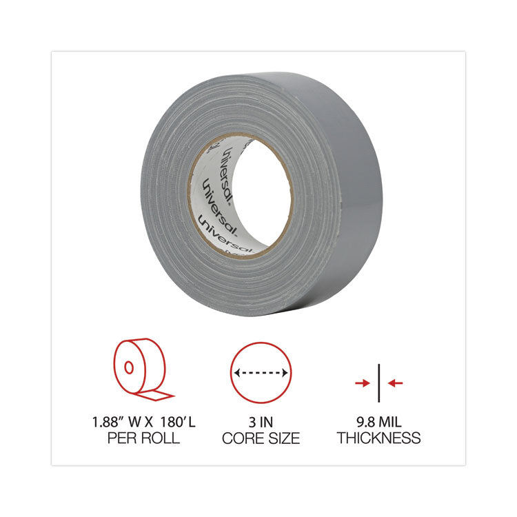 Universal® General-Purpose Duct Tape, 3" Core, 1.88" x 60 yds, Silver (UNV20048G) 1 Roll