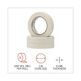 Universal® General-Purpose Masking Tape, 3" Core, 24 mm x 54.8 m, Beige, 36/Carton (UNV51301CT) Case of 36
