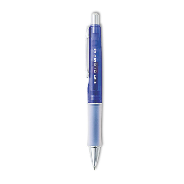Pilot® Dr. Grip Gel Pen, Retractable, Fine 0.7 mm, Black Ink, Translucent Purple Barrel (PIL36261) Each