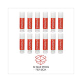 Universal® Glue Stick, 0.28 oz, Applies and Dries Clear, 12/Pack (UNV75748)