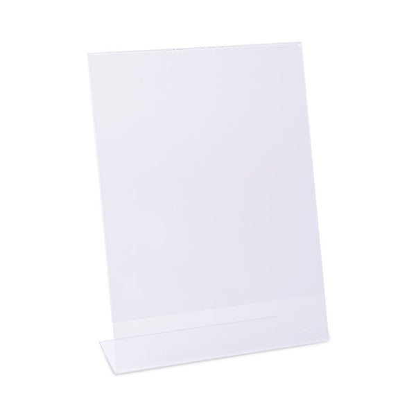 Universal® Clear L-Style Freestanding Frame, 8.5 x 11 Insert, 3/Pack (UNV76852)