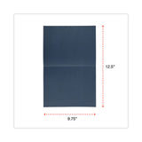 Universal® Certificate/Document Cover, 8.5 x 11; 8 x 10; A4, Navy, 6/Pack (UNV76897) Pack of 6