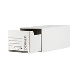 Universal® Heavy-Duty Storage Drawers, Letter Files, 14" x 25.5" x 11.5", White, 6/Carton (UNV85300) Carton of 6